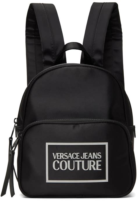 versace jeans backpack black|Versace Jeans bag sale.